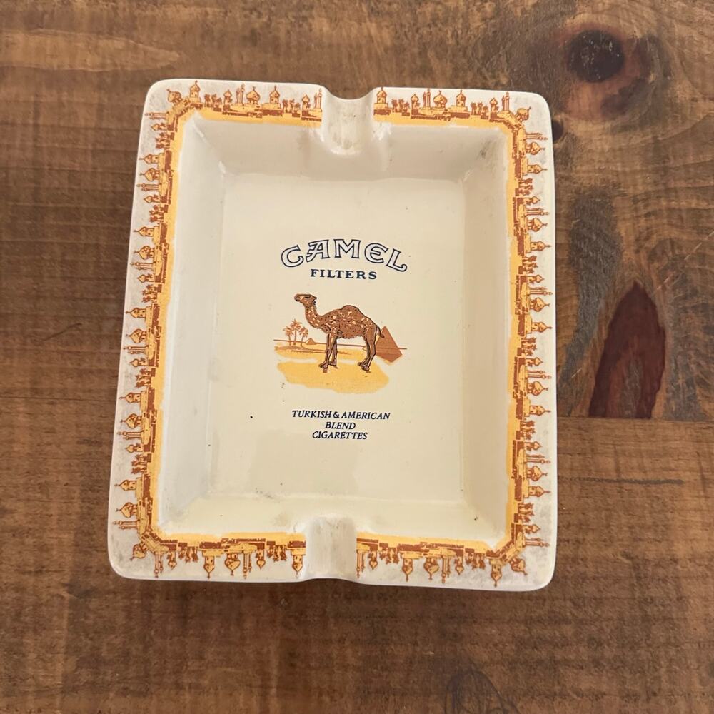 Camel Filters Ceramic Ashtray RJRTC Tobacco Advertising Vintage 1996